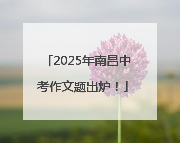 2025年南昌中考作文题出炉！