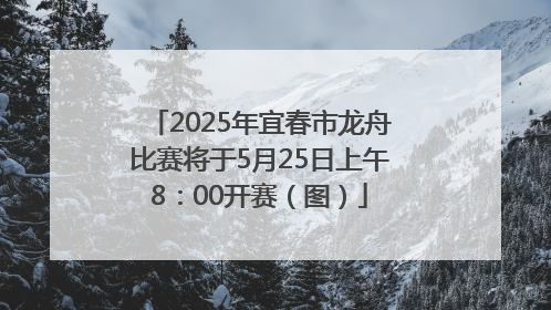 2025年宜春市龙舟比赛将于5月25日上午8：00开赛（图）