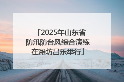 2025年山东省防汛防台风综合演练在潍坊昌乐举行