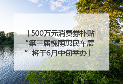 500万元消费券补贴 “第三届槐荫惠民车展”将于6月中旬举办