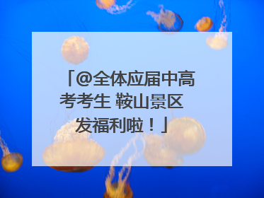 @全体应届中高考考生 鞍山景区发福利啦！