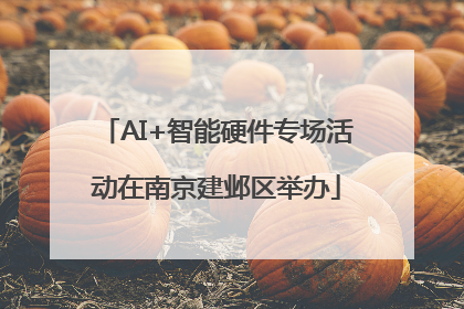 AI+智能硬件专场活动在南京建邺区举办