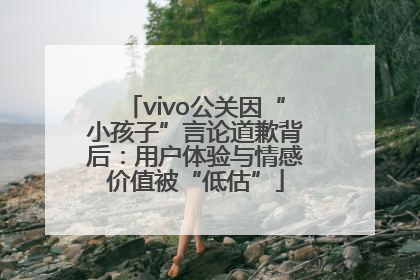 vivo公关因“小孩子”言论道歉背后：用户体验与情感价值被“低估”